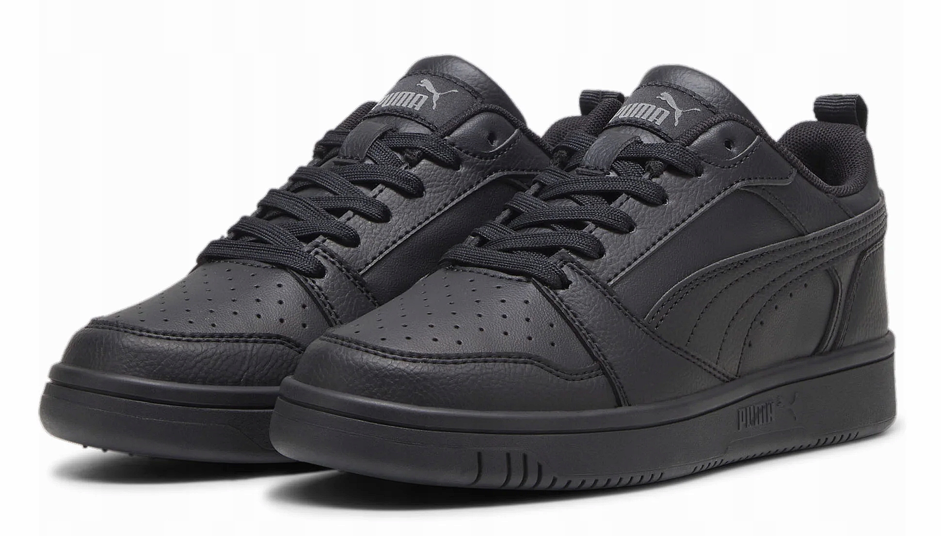 Buty sportowe trampki Puma Rebound V6 Lo r.38,5 Czarne Skórzane Sneakersy