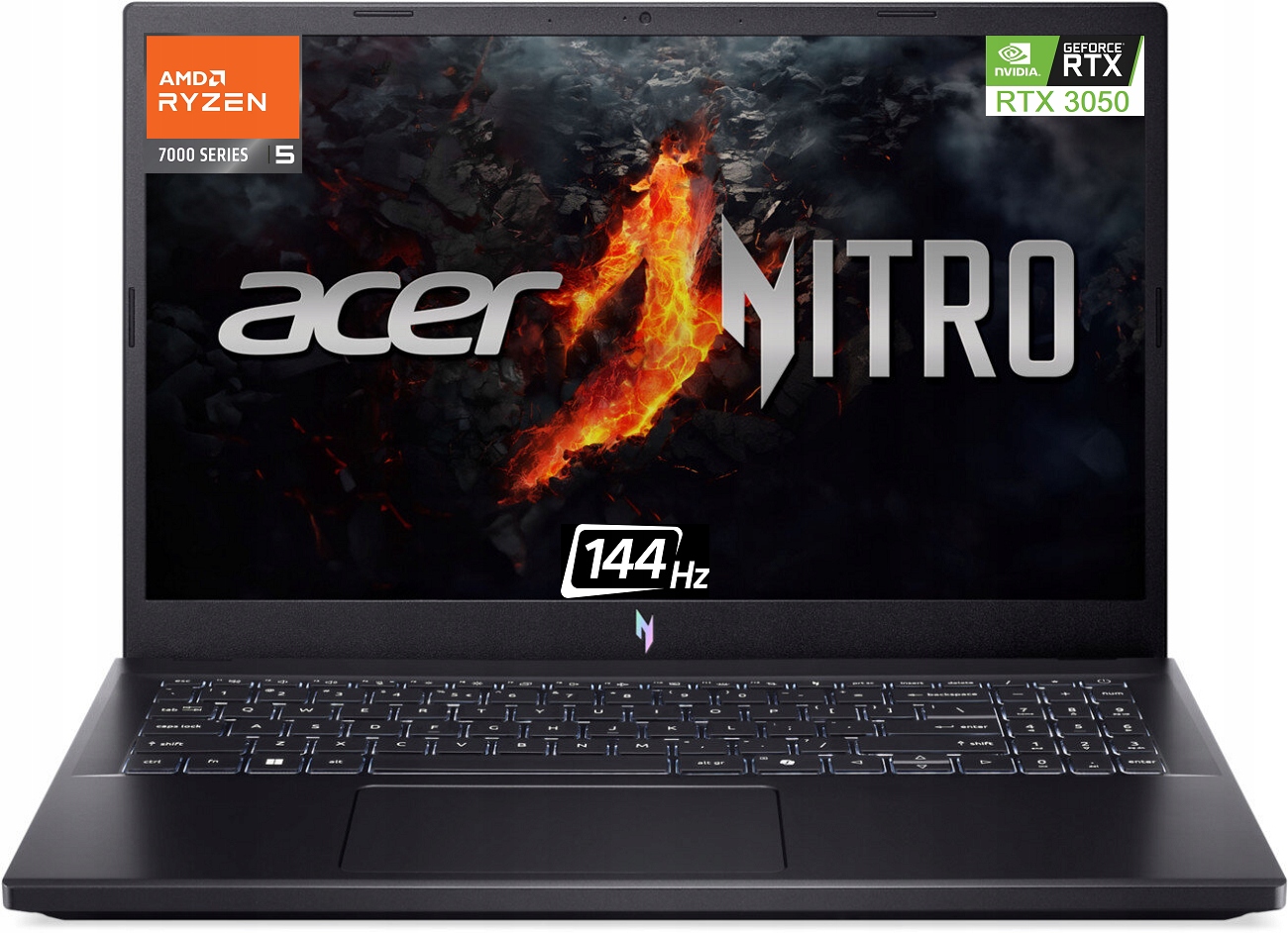 Notebook Acer Nitro V 15 |amd R5| DDR5 16GB| SSD512 RTX3050 W11P