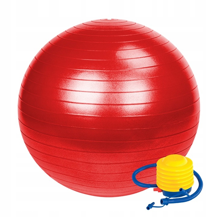Piłka klasyczna do ćwiczeń fitnes 75 cm czerwona Kod producenta 14172_N