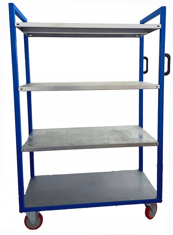 WÓZEK MAGAZYNOWY WYSOKI 4 PÓŁKOWY