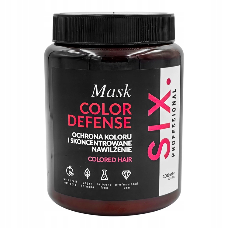 Six Professional Color Defense Maska Na Vlasy Ochrana Barvy 1000 ML
