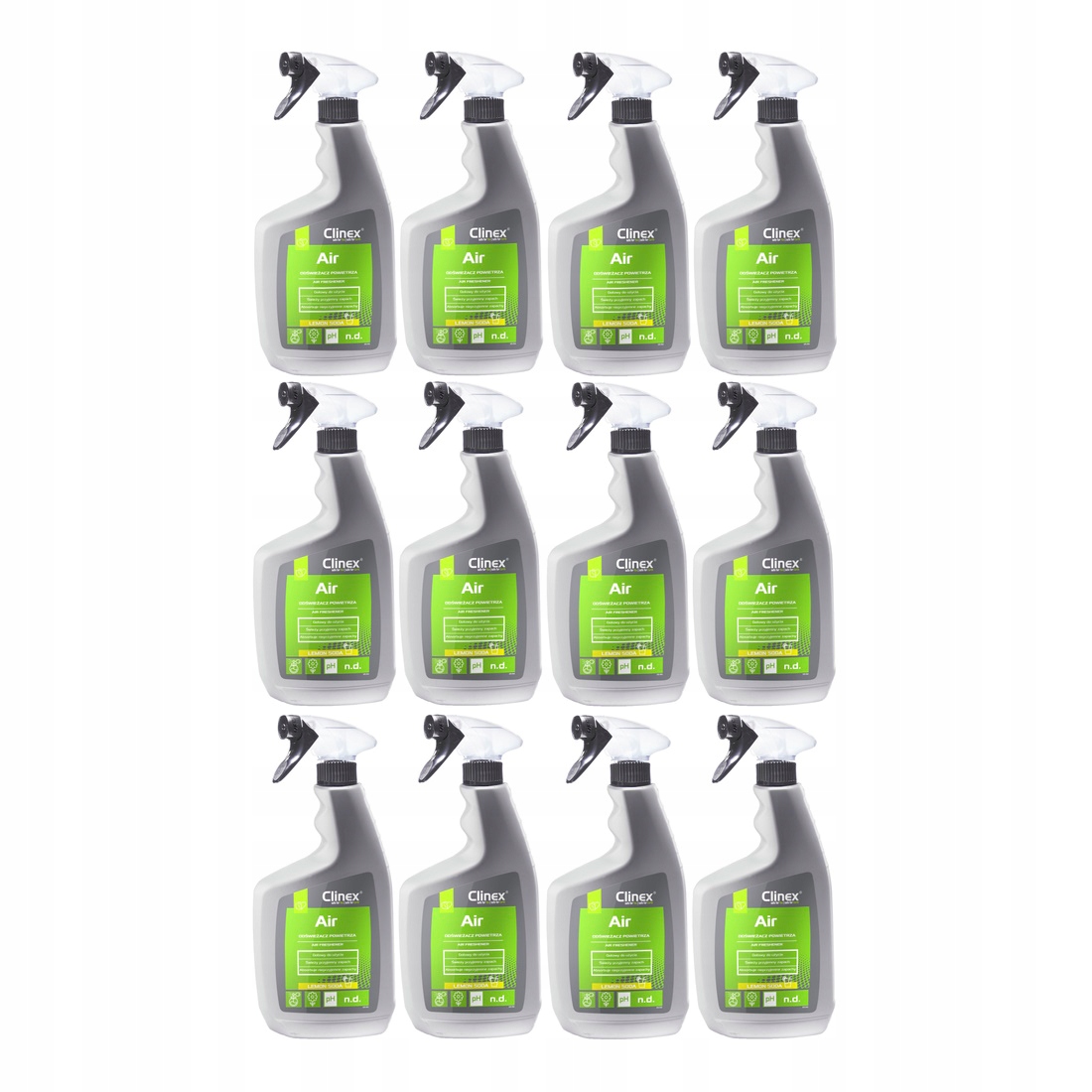 Levně Clinex Air Lemon Soda Osvěžovač vzduchu ve spreji 650 ml x 12 kusů