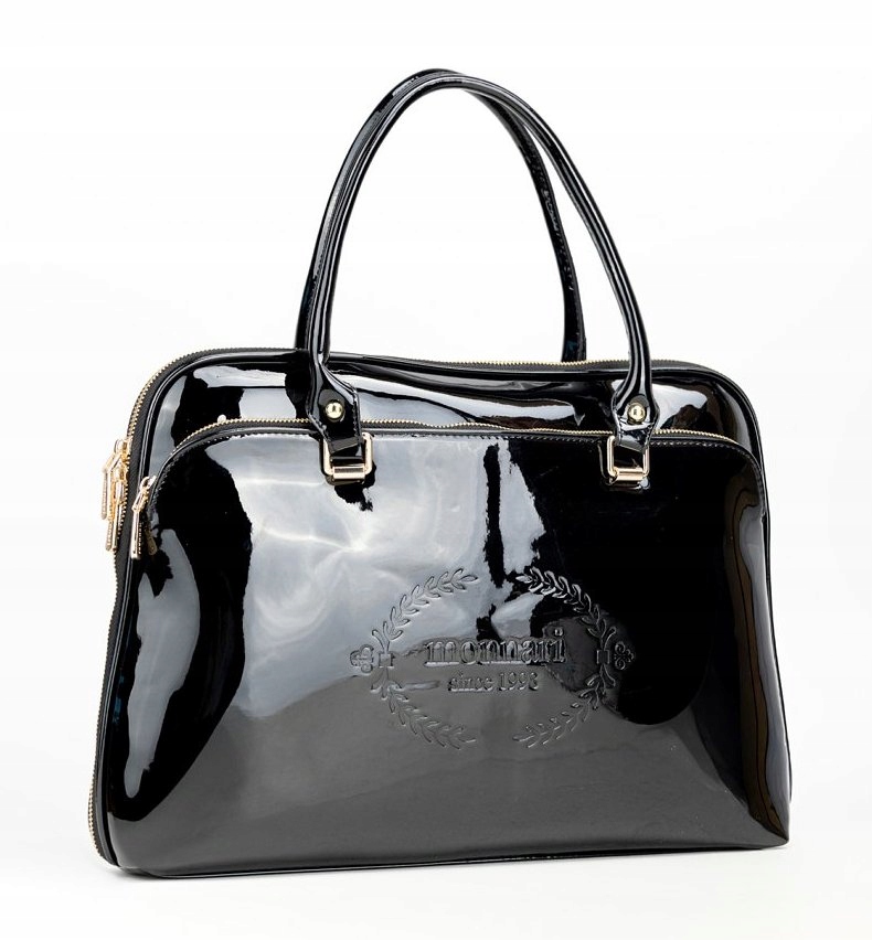 Monnari Premium Collection– Pojemna torebka damska Na laptopa Tablet Lakier