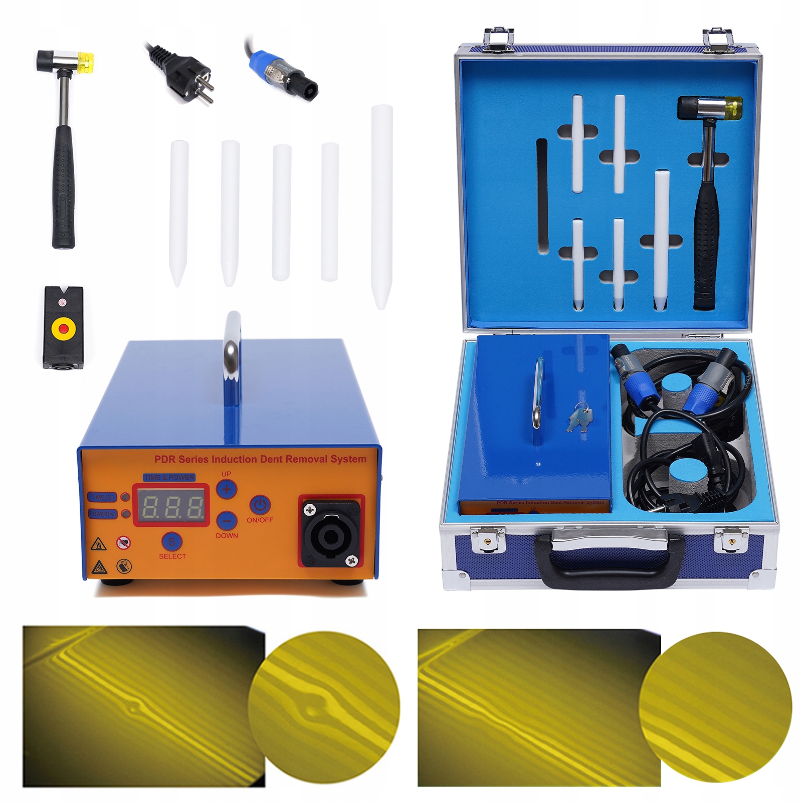 Zestaw narzędzi do naprawy wgnieceń samochodowych PDR-1380 Marka Super PDR