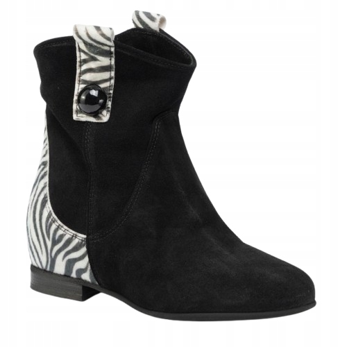 Eva Minge Dámské Kotníkové Boty Klasické Kůže 37 3E1