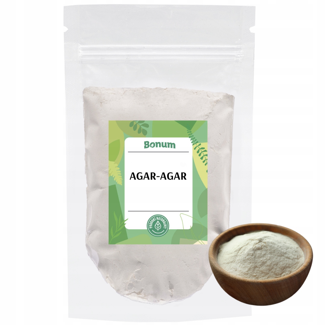 Agar Přírodní želírující látka Guma zahušťovadlo Domácí Želé Bonbony 1 kg Bonum
