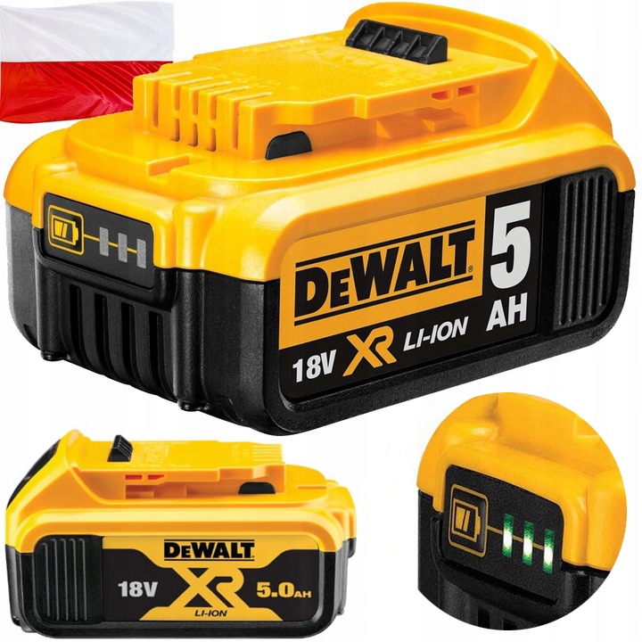 Bateria Dewalt 5Ah 18V DCB184 akumulator Oryginał Polska Dystrybucja Pl