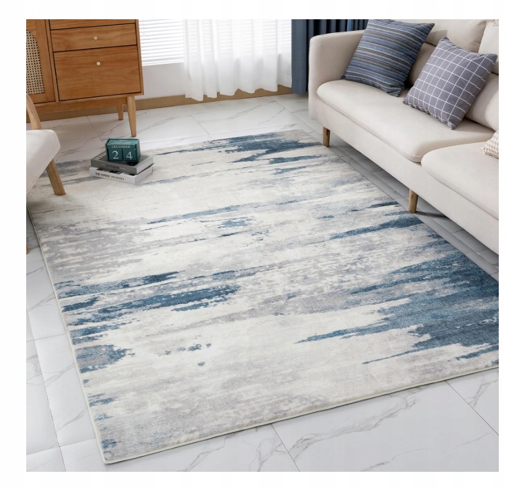 VK-living Koberec do obýváku ložnice 60 x 130 cm abstraktní vzor pratelný