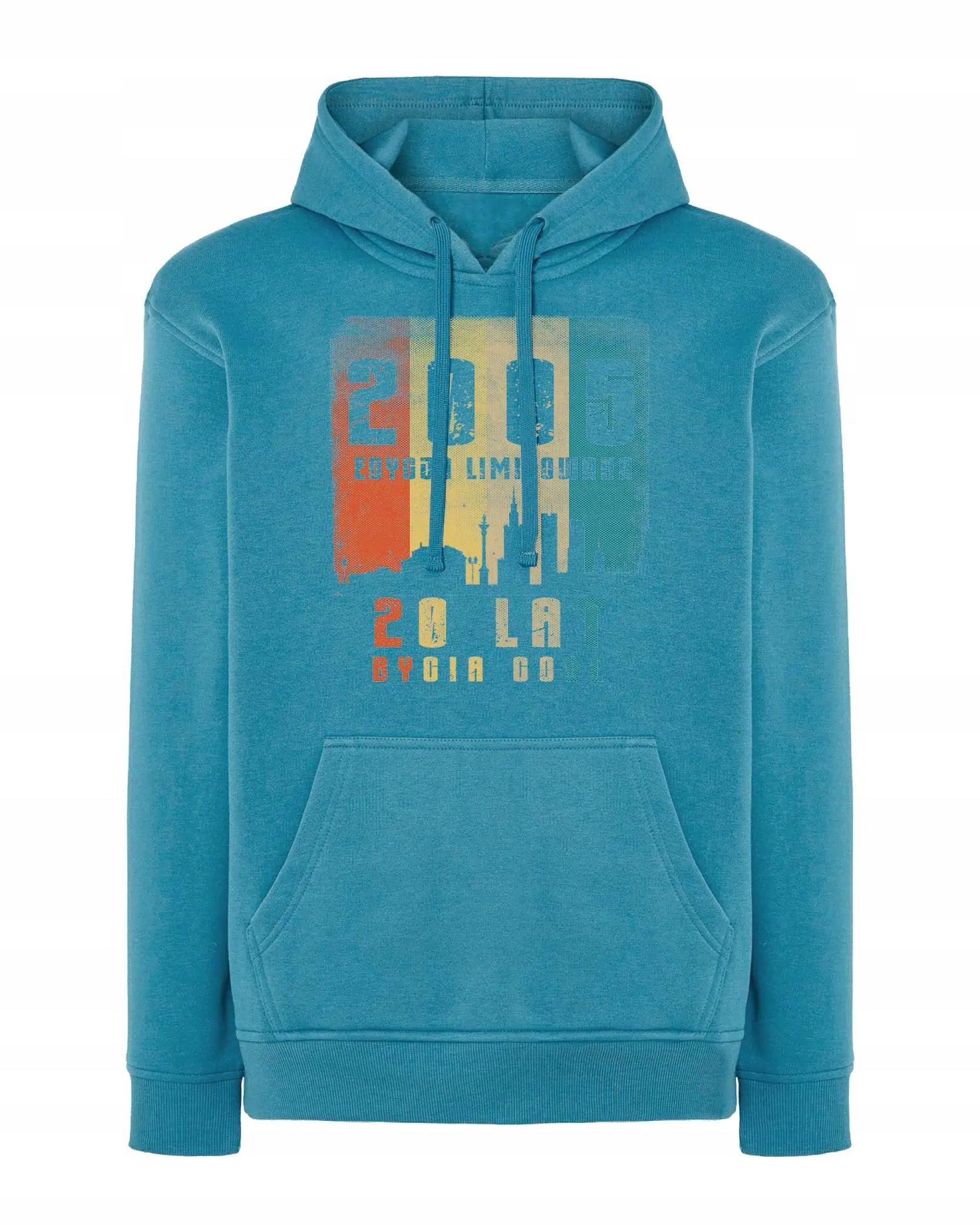 Mikina s kapucí k 20. narozeninám 20 let cool 2005 Modrá L