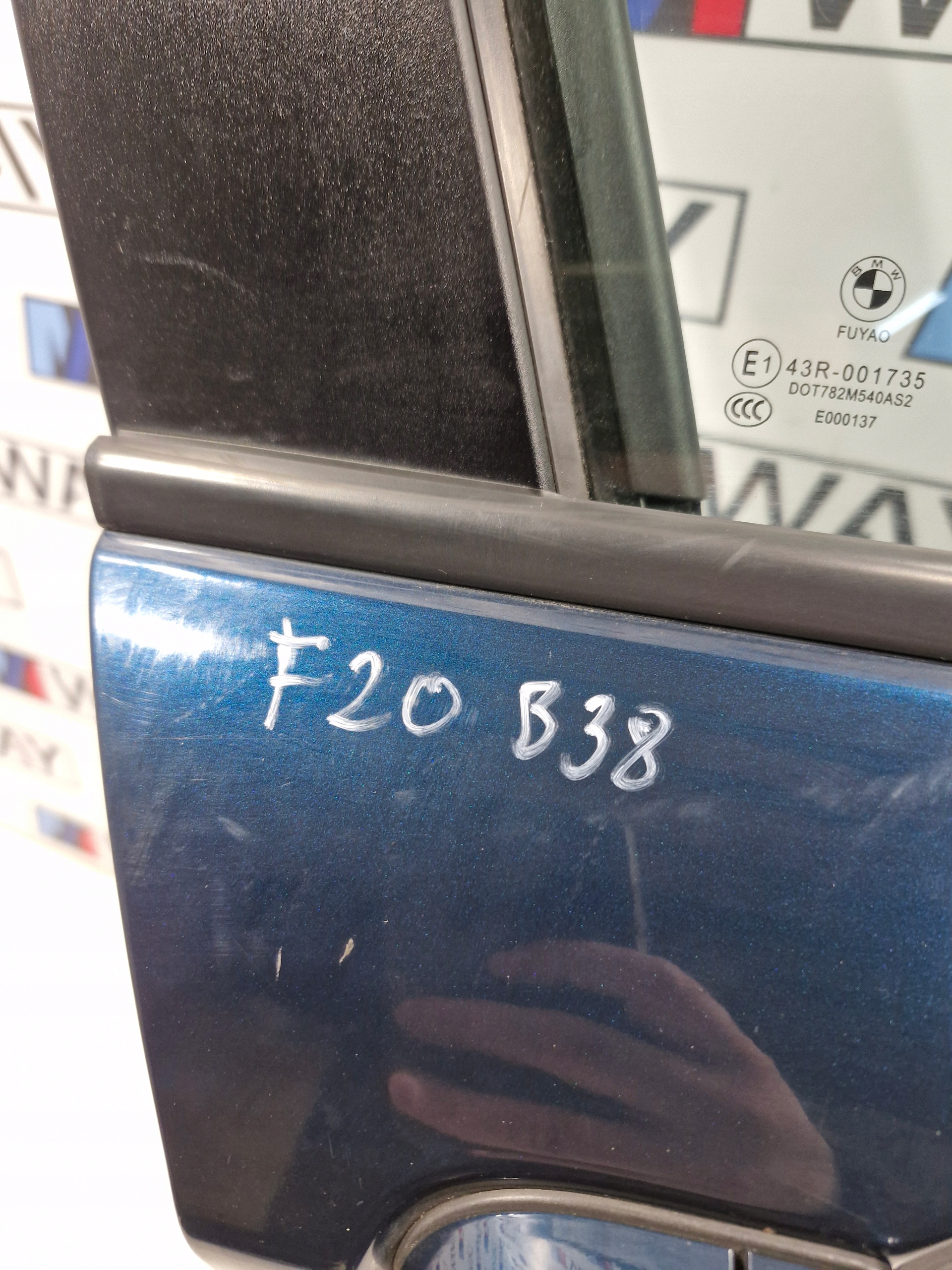 BMW F20 door right front front right B38 MIDNIGHT BLUE complete