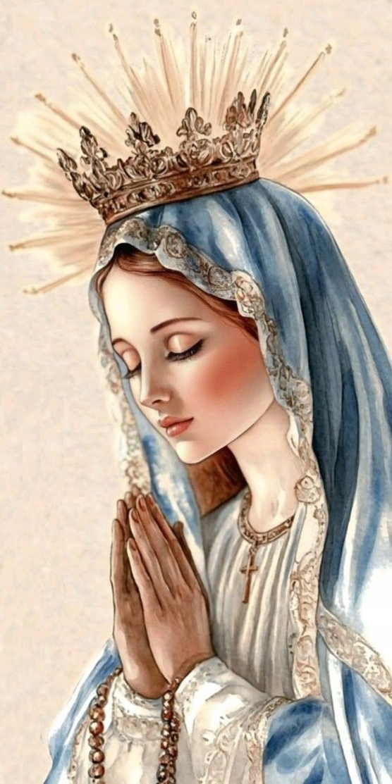 Diamantová výšivka Ježíš náboženský Marie Modlitba Madona Portrét XXL 40x80 cm