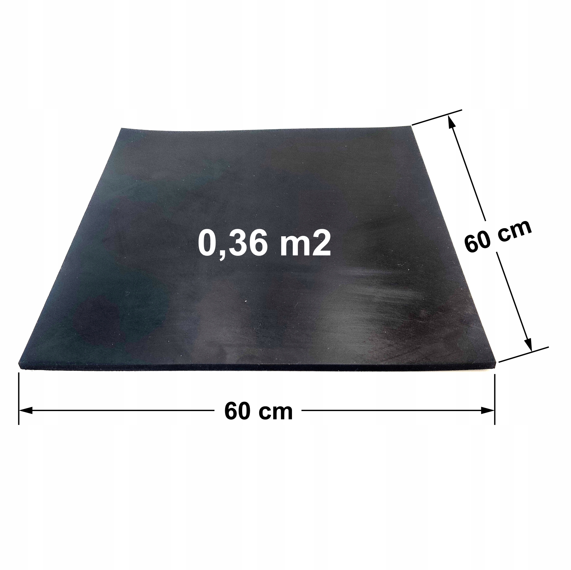 Płyta EPDM mata, guma, gr. 1mm, formatka 60x60cm EAN (GTIN) 5905487781068