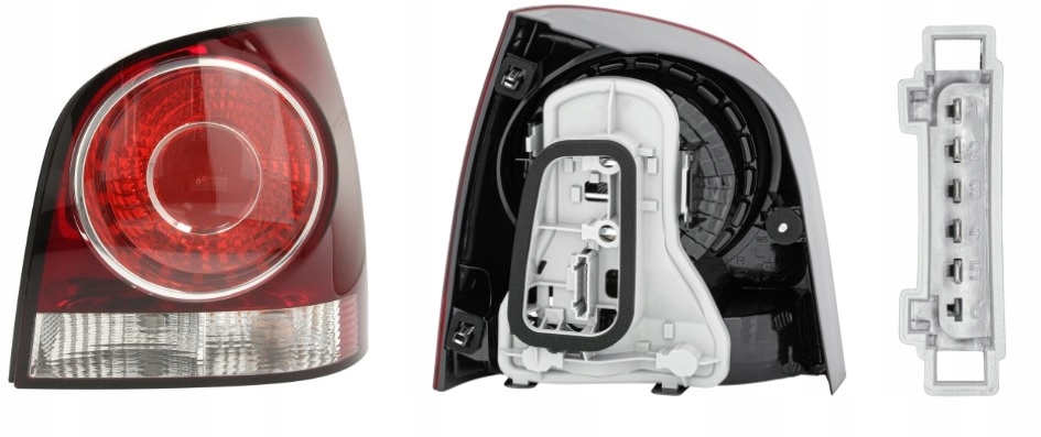 фонарь правый vw POLO 9N3 05-09 Hella