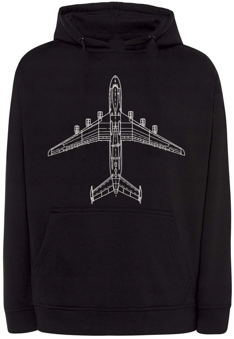 Pánská mikina s pěkným potiskem Letadlo vel. 3XL