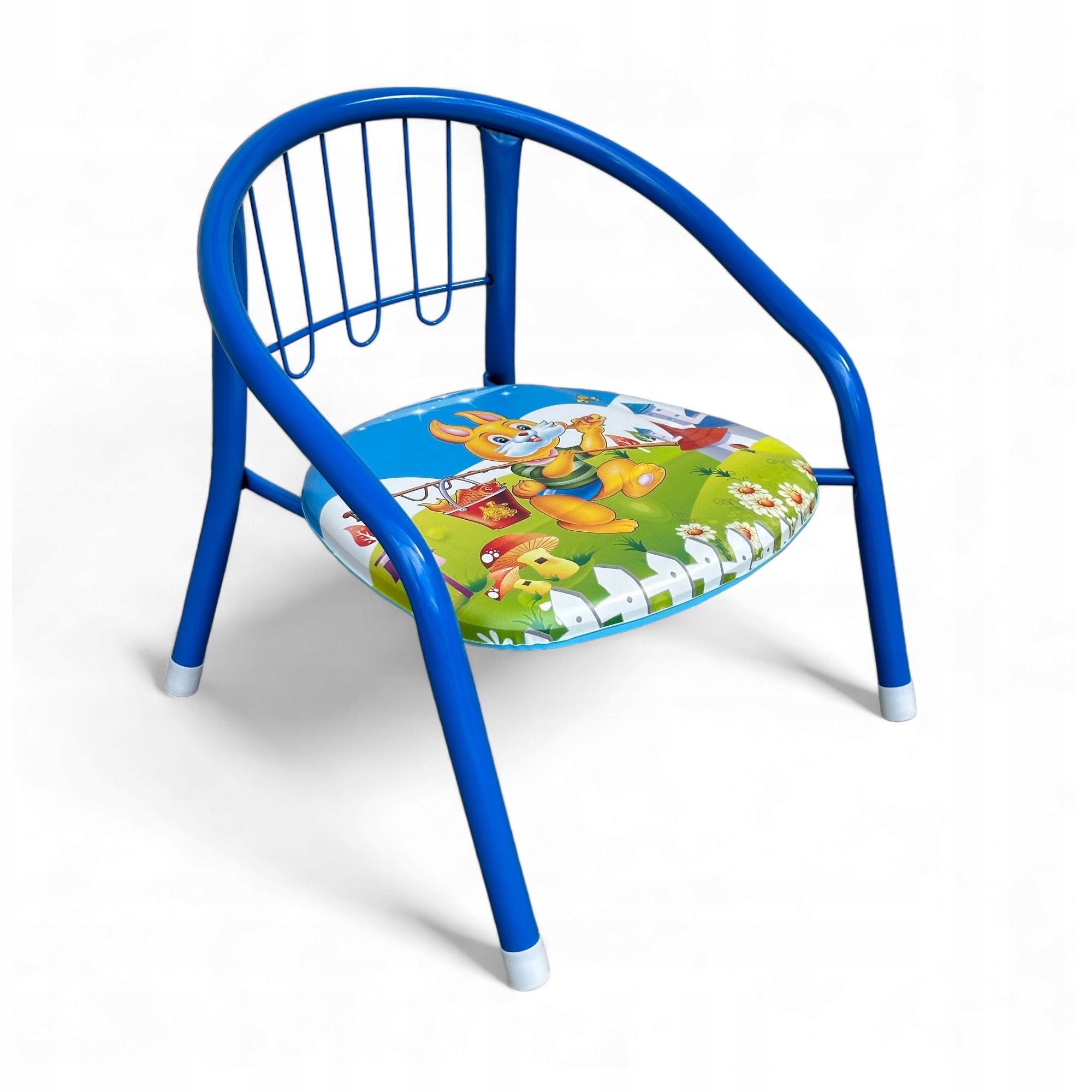 KRZESEŁKO PISZCZĄCE DZIECIĘCE 35 CM FOTELIK METALOWY DO DOMU OGRODU DZIECKA