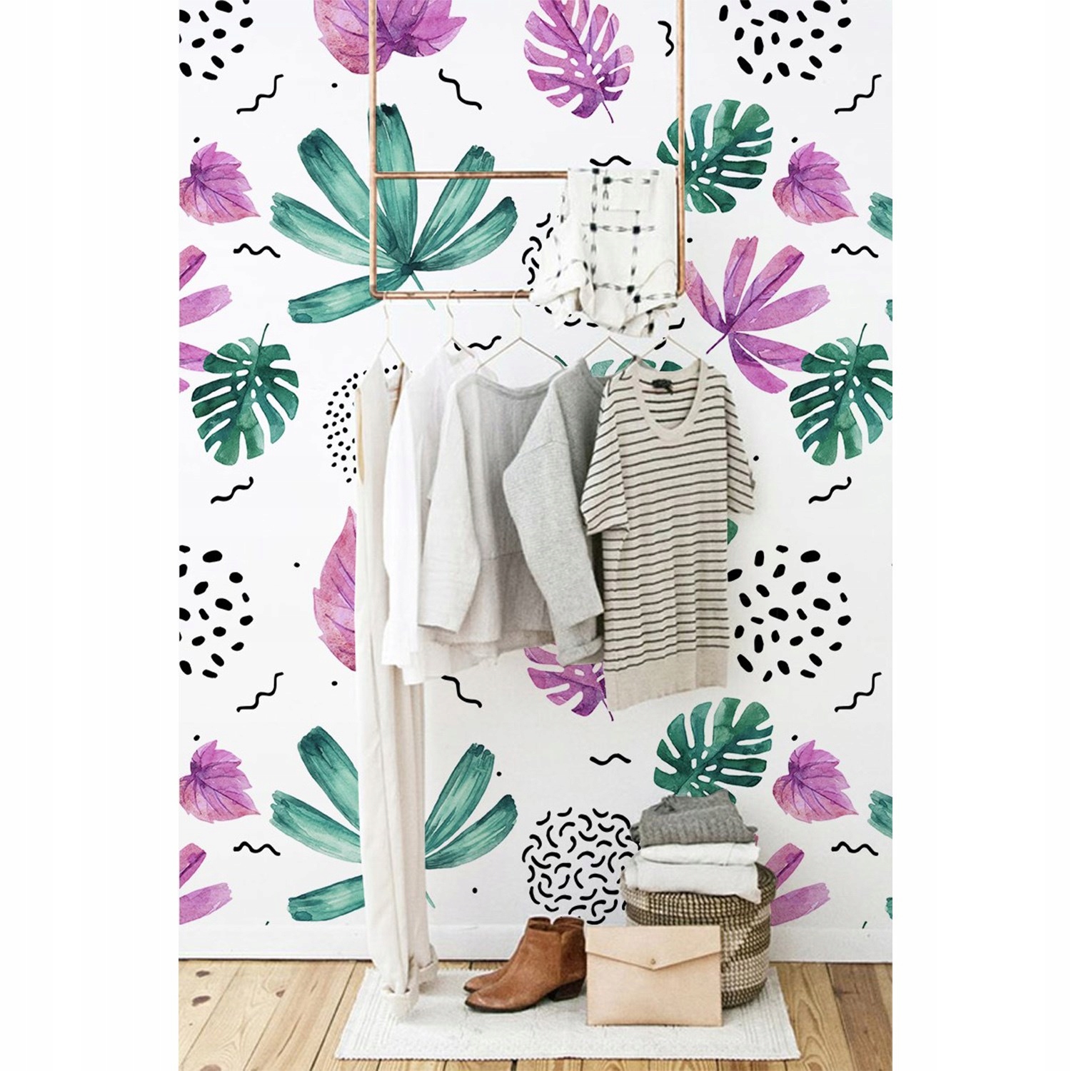 

Flizelinowa tapeta Tropikalna abstrakcja 416x254cm