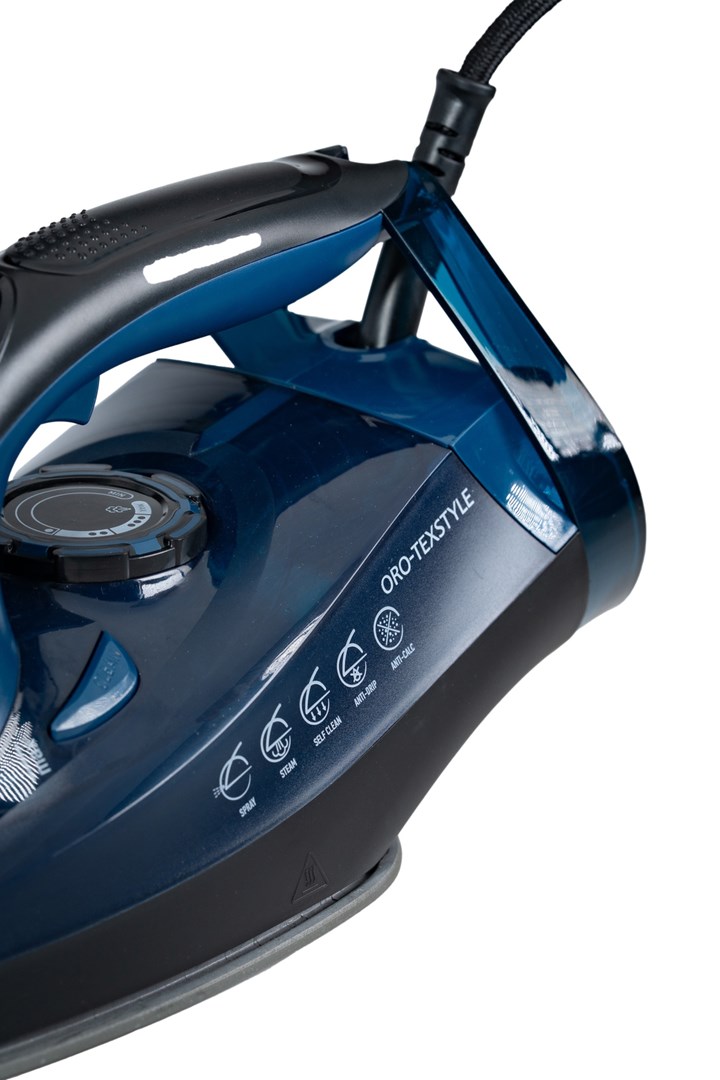 Żelazko z generatorem pary ORO-TEXSTYLE OROMED Długość przewodu sieciowego 1.9 m