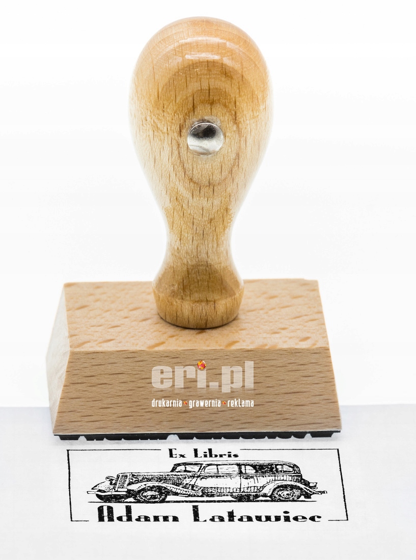 

Pieczątka Ex Libris, jakość Pro, stempel 60x40mm