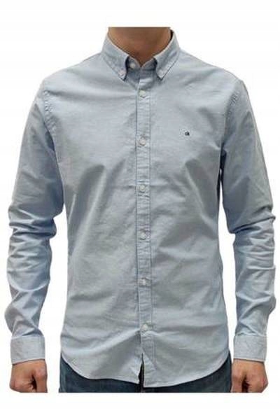 Pánská košile Calvin Klein Slim Fit L Blue Original bavlna