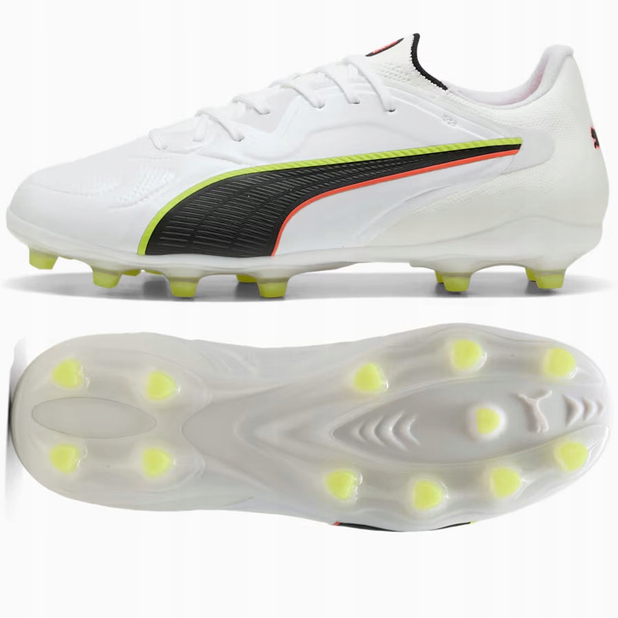 Puma King 20 Pro Fg/ag (42,5) Pánské lankové boty, bílé