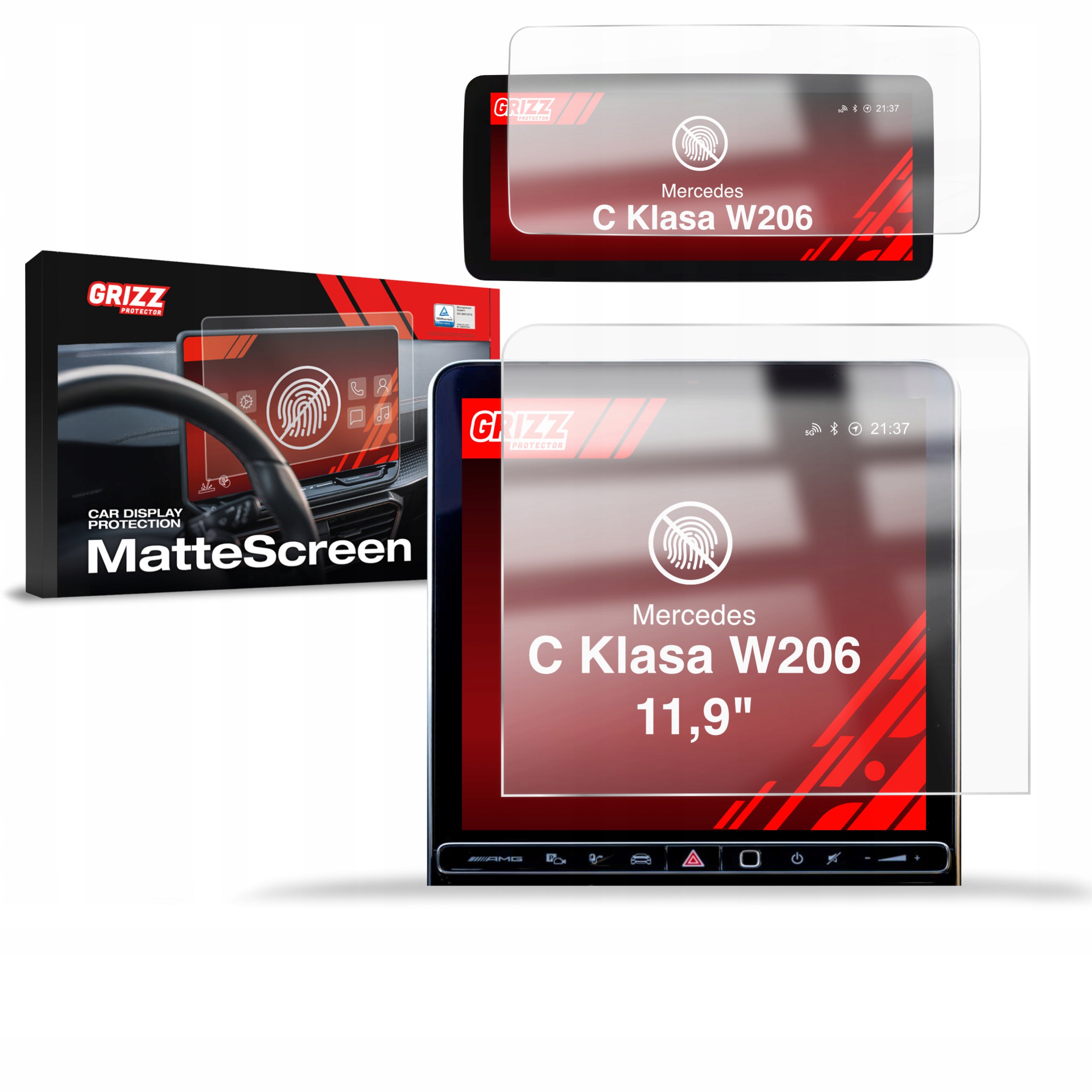 2w1 Folia Antyodciskowa do Mercedes C Klasa W206 (2021-2025)