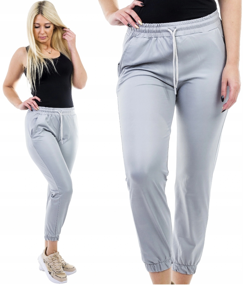 

Joggery Spodnie Leginsy Eko Skóra r 42