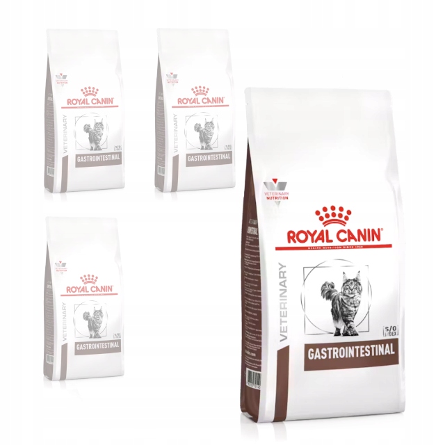 Levně Royal Canin Veterinary Gastrointestinal 4x400g Suché Krmivo pro kočky