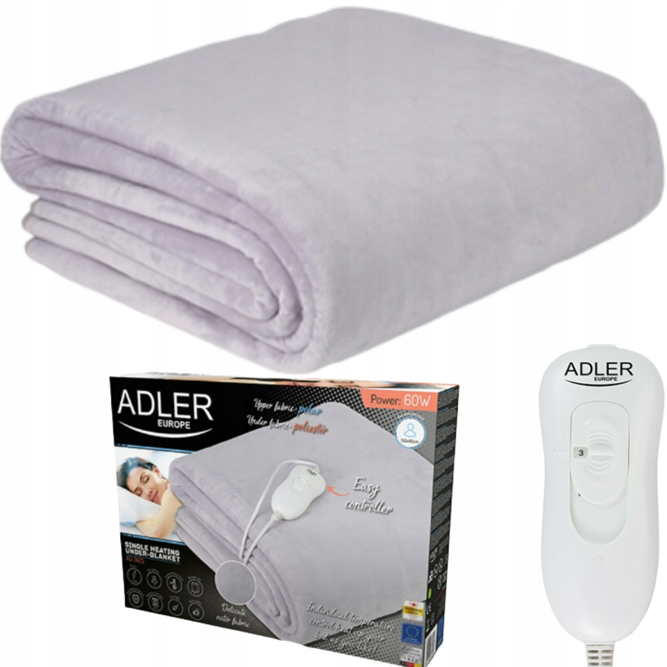 

Koc Grzejący elektryczny na zimowe wieczory +pilot