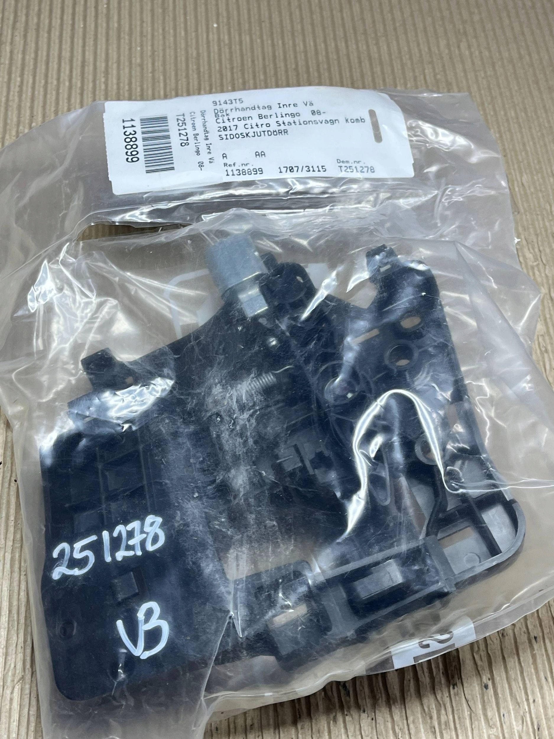 Türgriff innen Tür gleitende Citroen Berlingo 9143T5