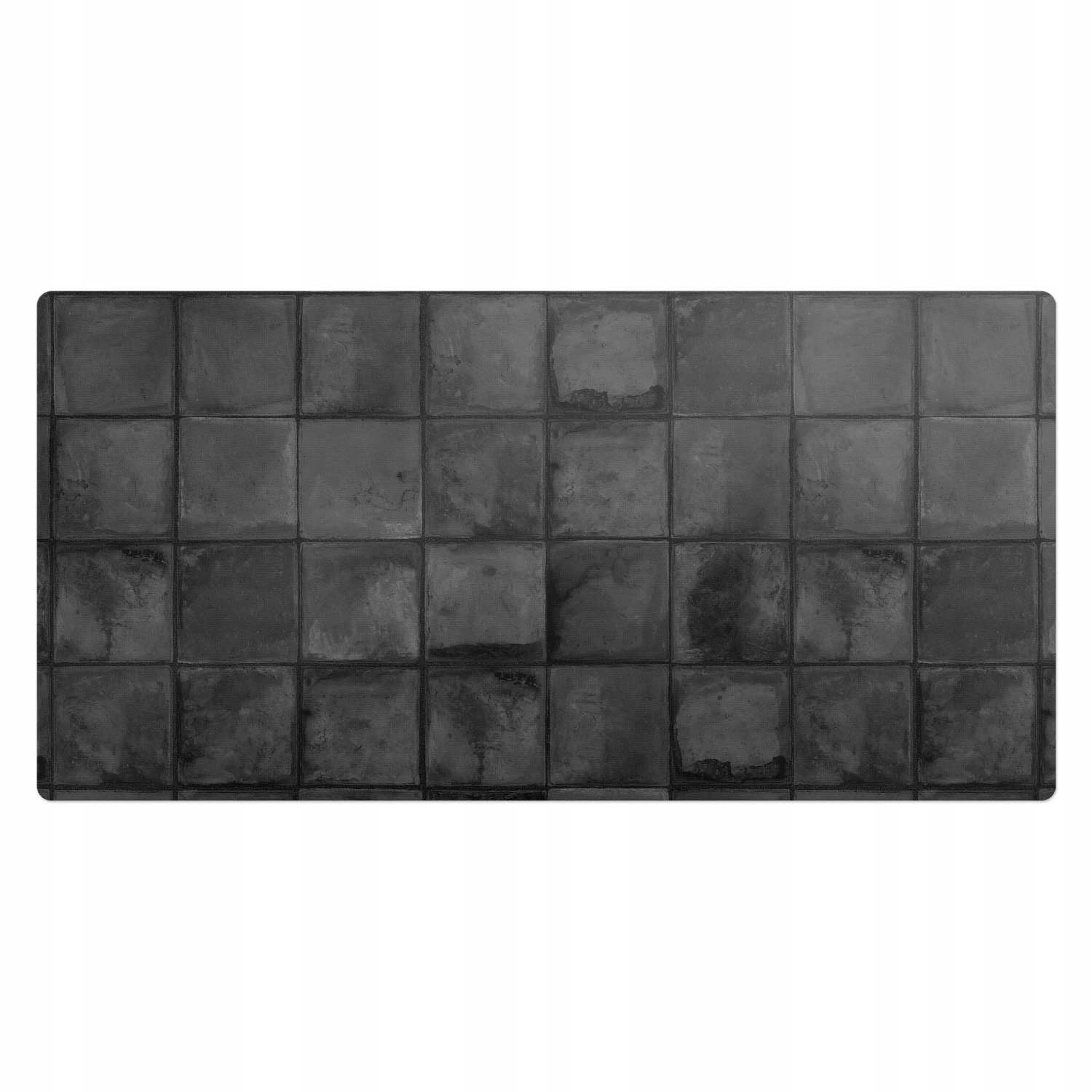 Podložka na psací stůl pro hráče Retro dlaždice v hlubokých odstínech 100 x 50 cm