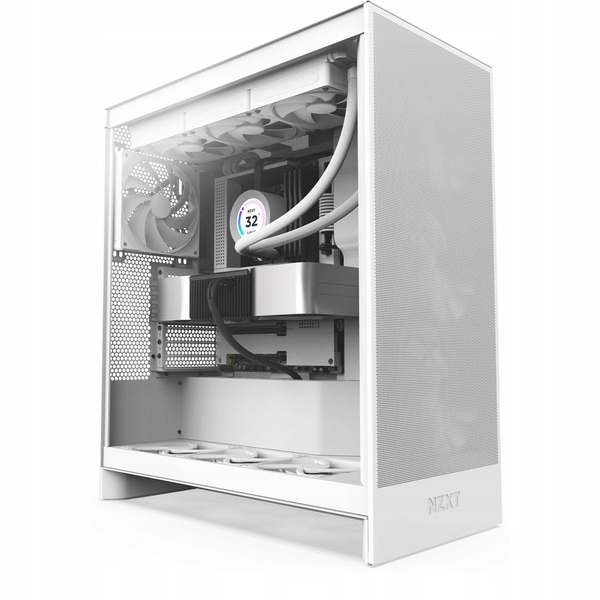 Počítačová Skříň Nzxt H7 Flow 2024 okno Midi Tower Atx Bílá 3x120 mm