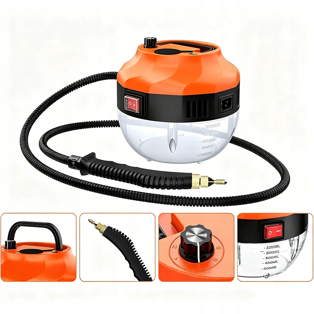 Vysavač Parní čistič 1500 W pro koberce, čalounění, čistič, topení