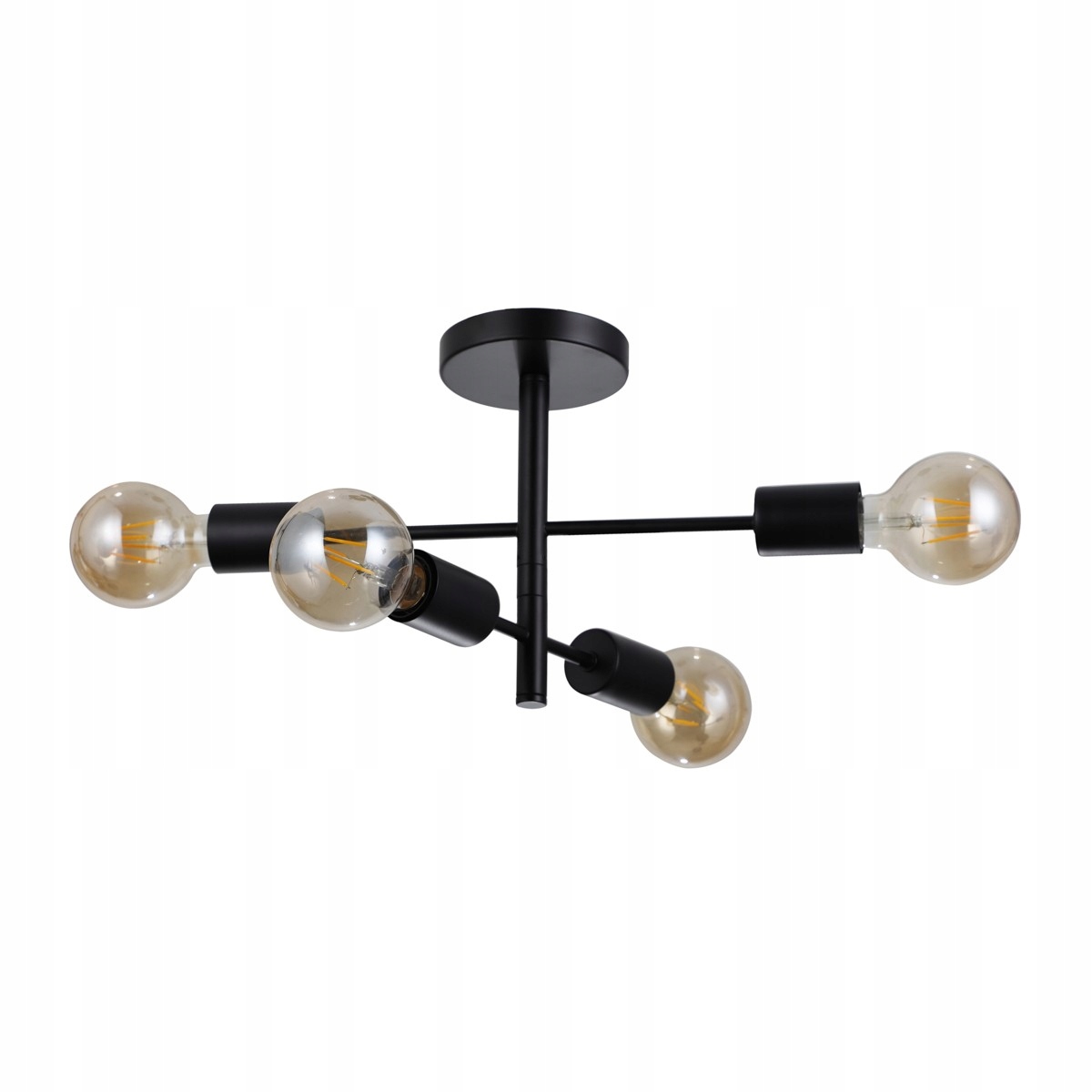 Piansi Závěsná lampa Černá Klasická 4xE27 40W IP20