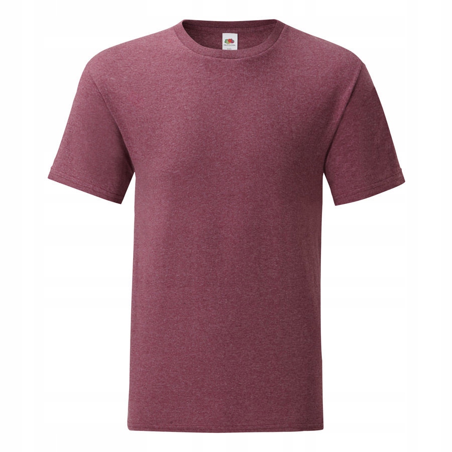 

Koszulka męska T-shirt Iconic burgund. melanż M