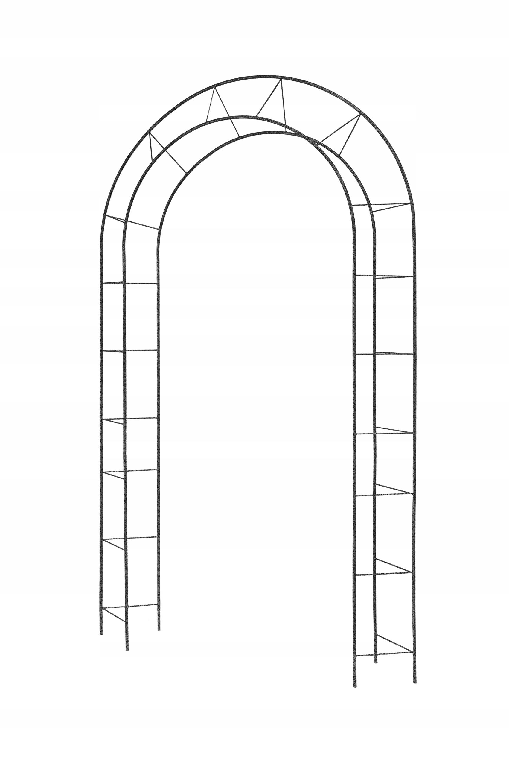 PERGOLA OGRODOWA ŁUK NA KWIATY METALOWA 273cm