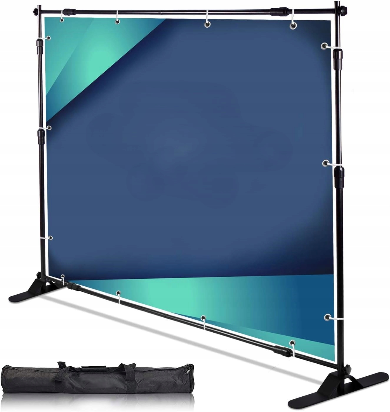 Stojan na bannery 300 x 240 cm Odolný Velké zatížení Fotografická stěna