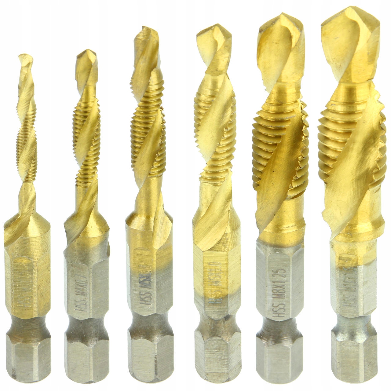 WIERTŁA GWINTUJĄCE ZESTAW M3-M10 6SZT GWINTOWNIKI EAN (GTIN) 7311661315543