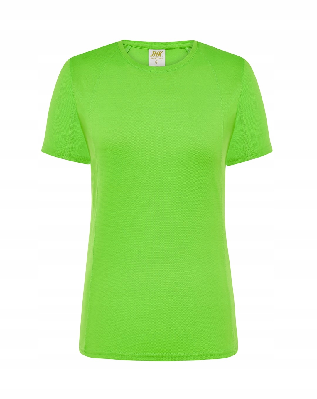 T-shirt damski sportowy z krótkim rękawem Limonkowy fluo r. M