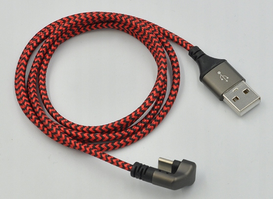 KABEL PRZEWÓD USB-A DO USB-C Z OPLOTEM WIREWAY WW331708 0.8m Długość kabla 0.8 m