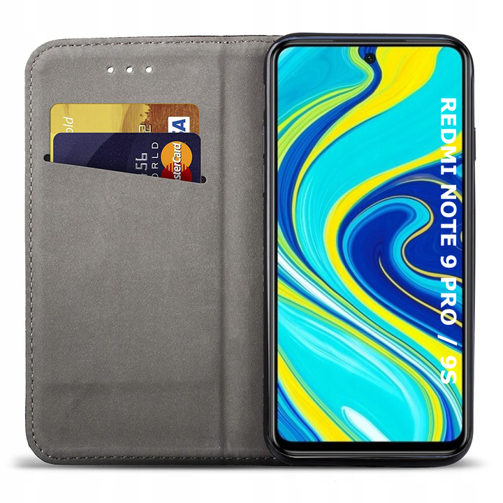 ETUI S-MAGNETIC MAGNES + SZKŁO do REDMI NOTE 9 PRO Kod producenta CASE Z KLAPKĄ ZAMYKANE MAGNETYCZNE KABURA
