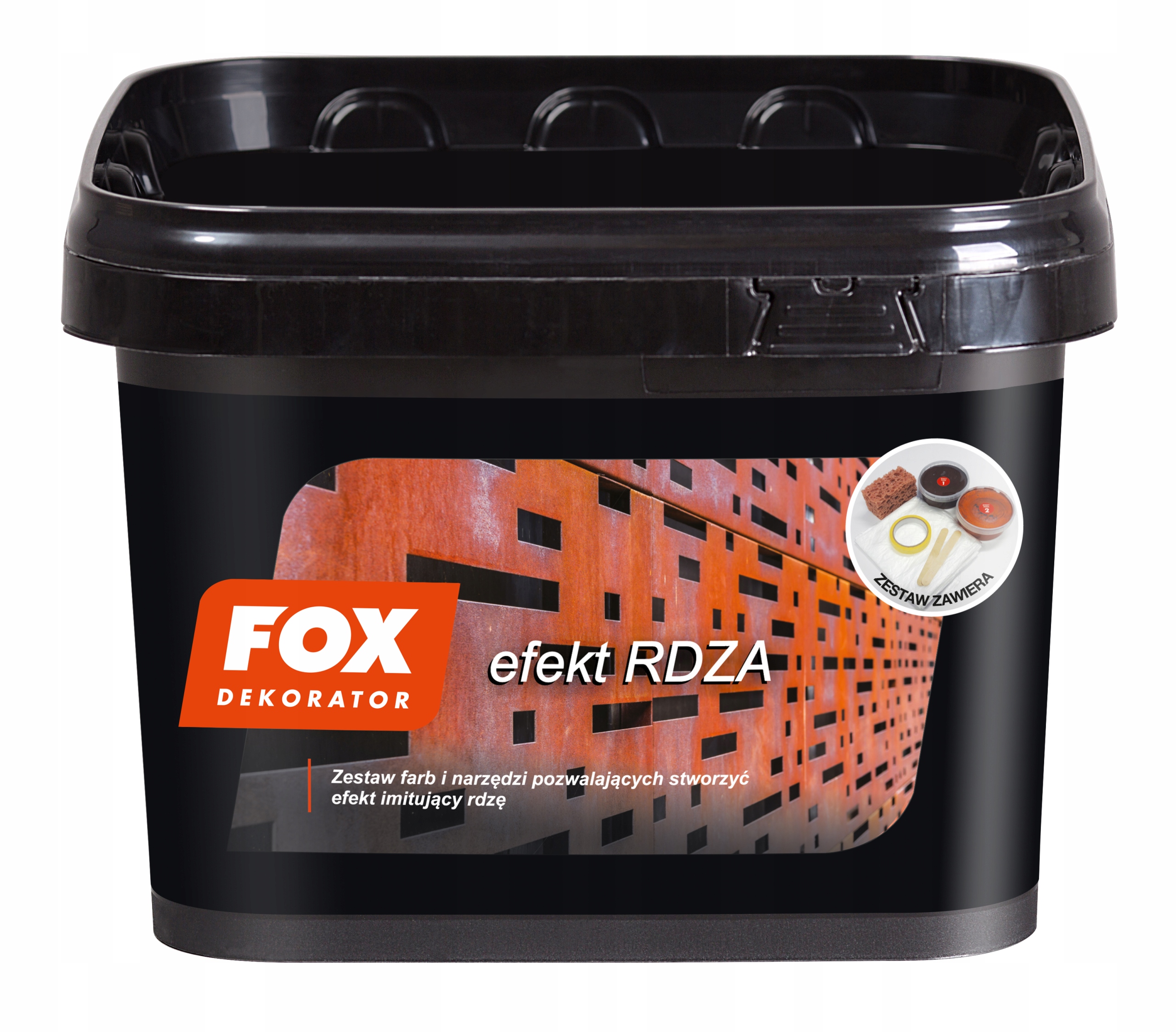 Fox Dekorátor Farba Efekt hrdze sada na 10 m2 hrdza
