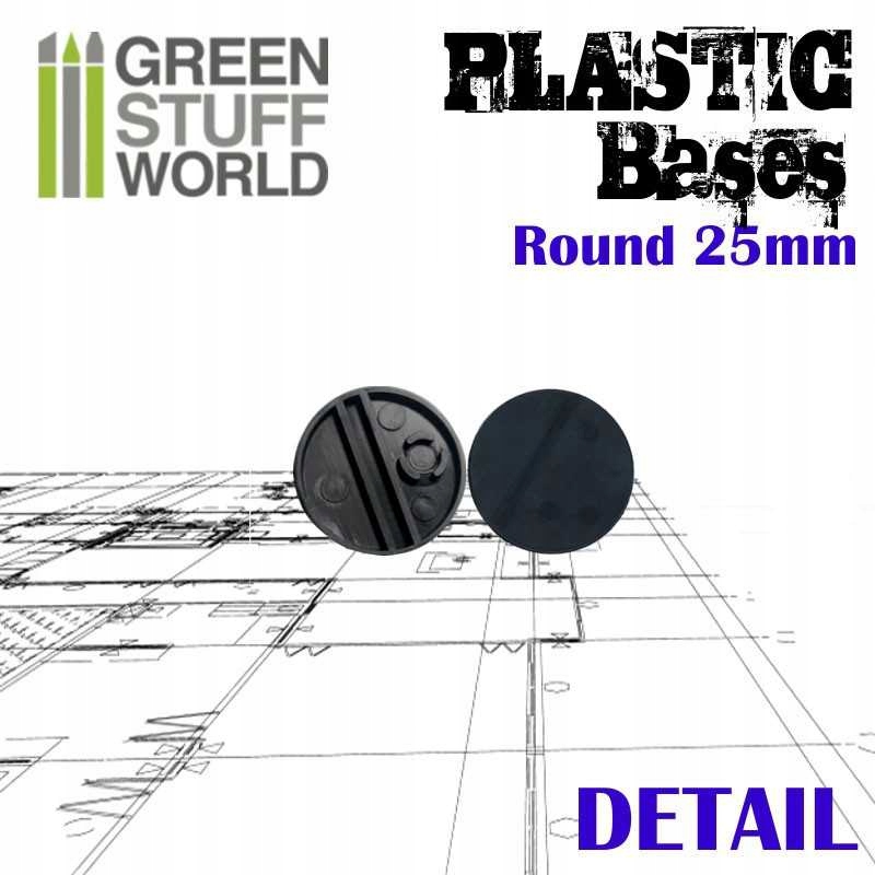 GSW 9821 Plastic Bases - Round 25mm BLACK (podstawka) EAN (GTIN) 8436574503203