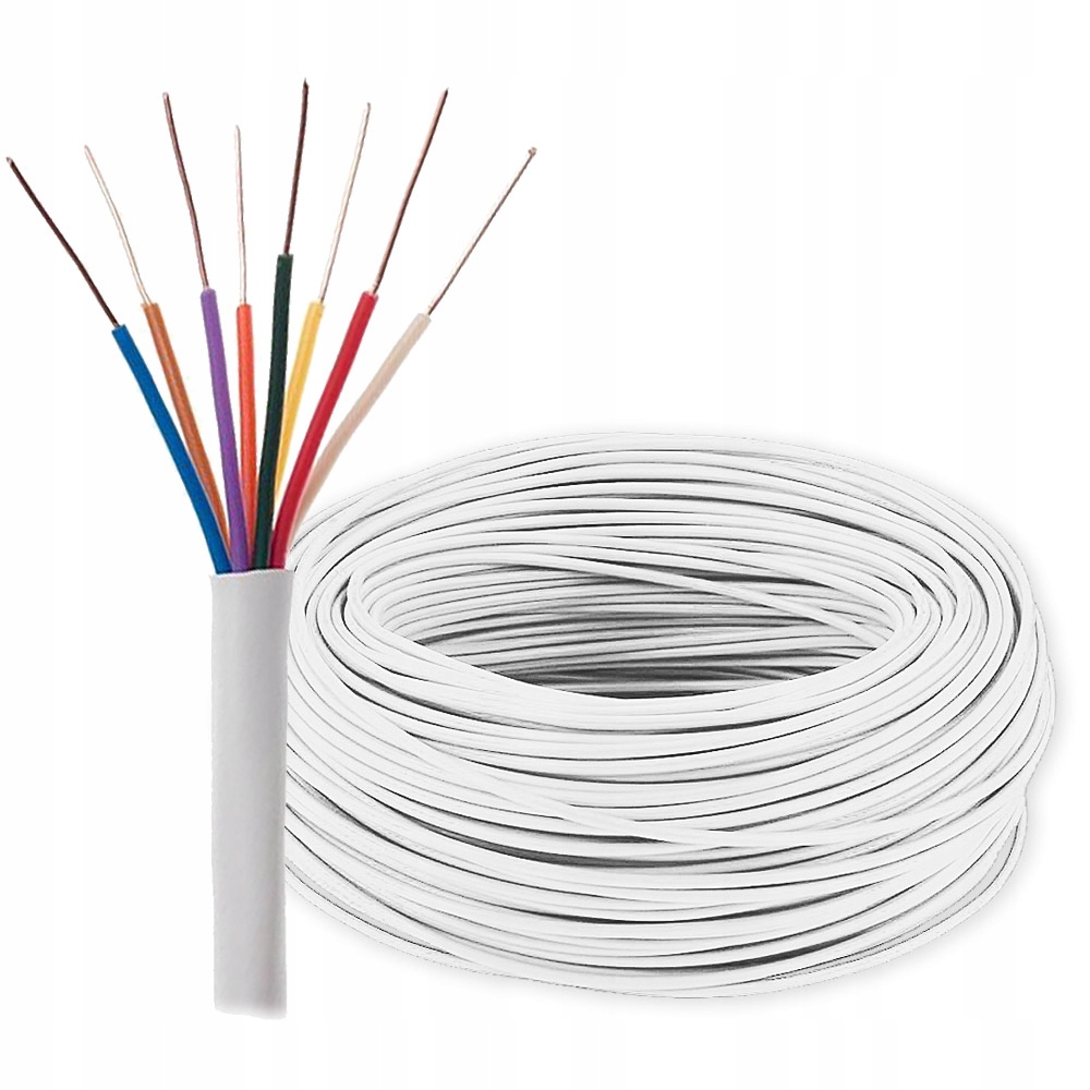 

Przewód Kabel Alarmowy Domofonowy Ytdy 8x0,5 100mb