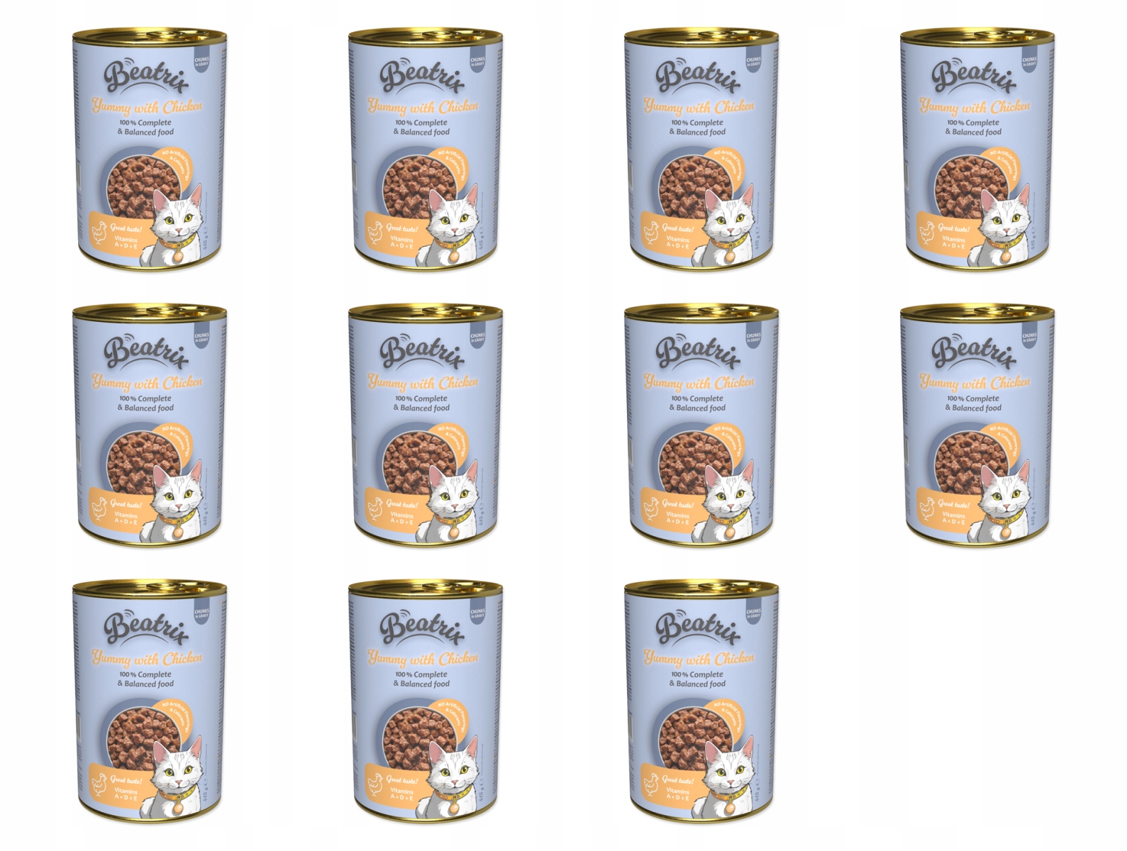 Levně Konzerva Beatrix Adult s kuřecím 415g balení 11 ks