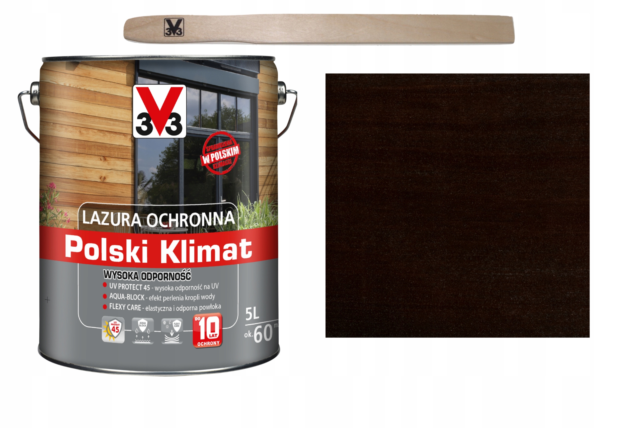 Lazura V33 Polský Klima 10 let Palisander 5L