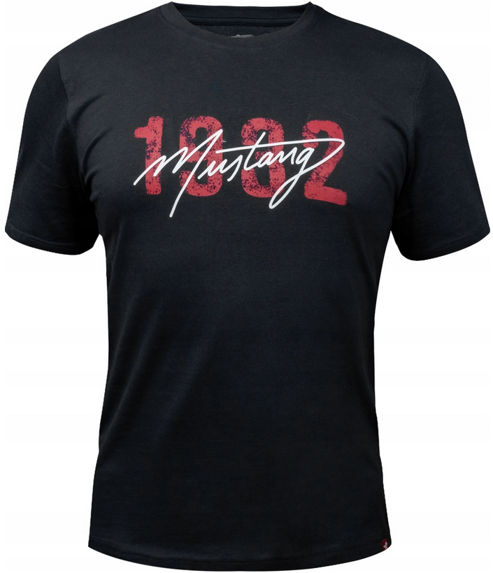 

Mustang T-shirt Męski Bawełniany Czarny L