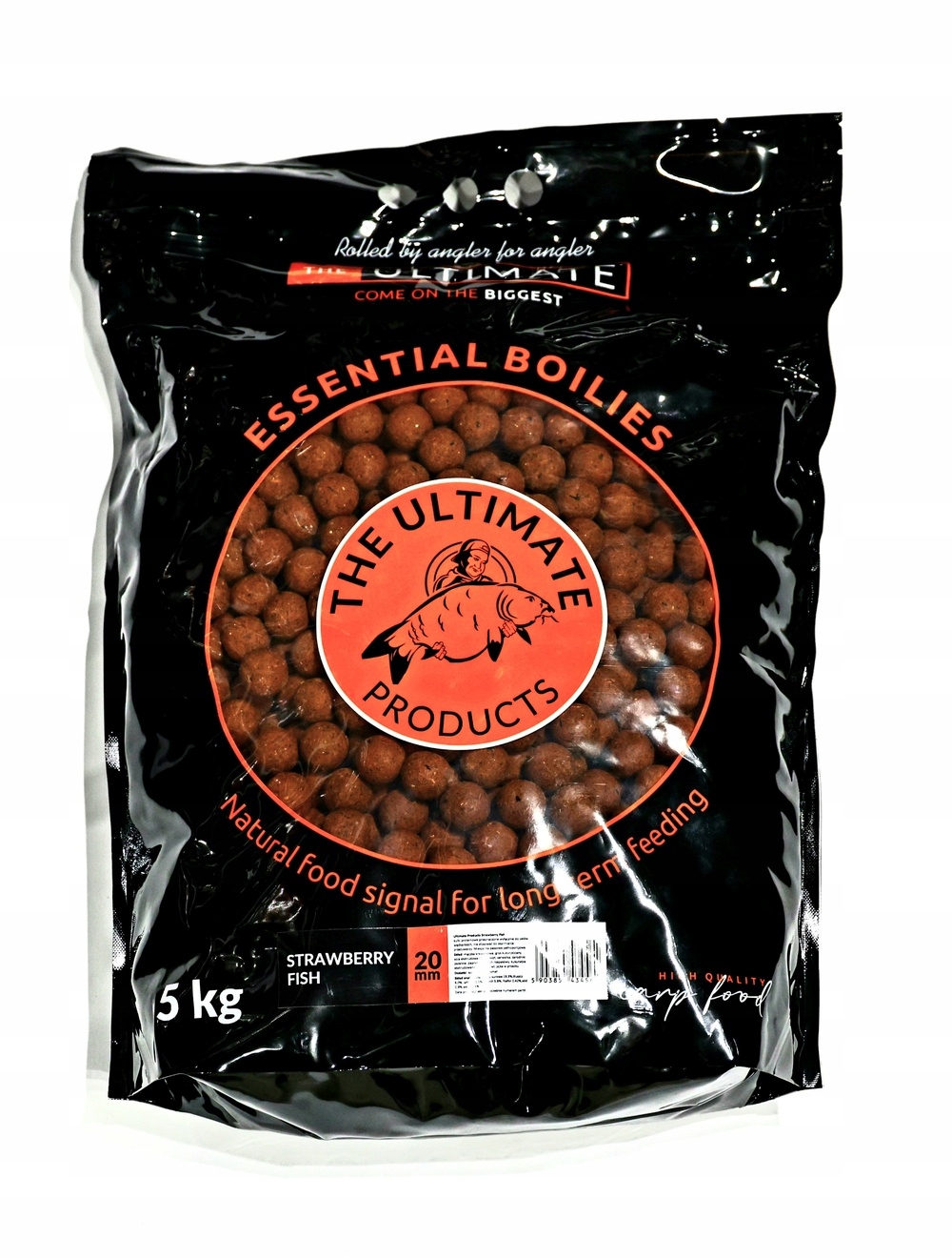 Ultimate Products Jahodové Rybky 20 mm Essential 5 kg Boilies