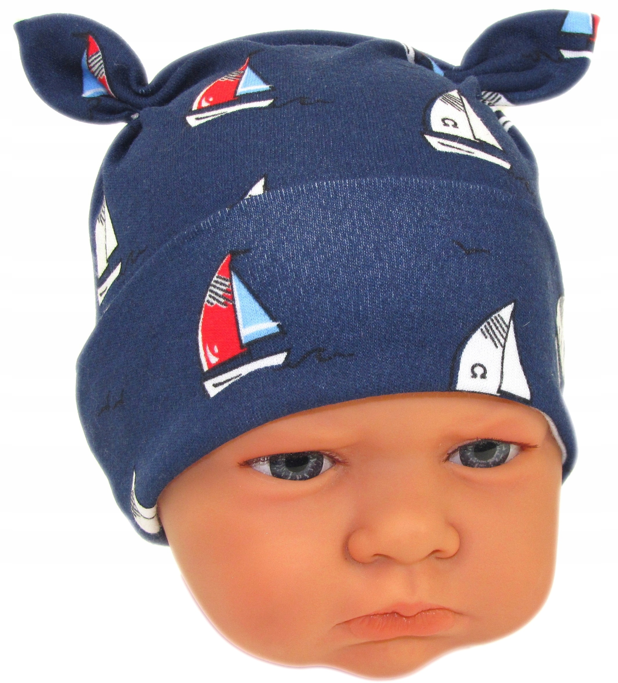 

Czapka Niemowlęca Niewiązana 38-40cm Marine /73/