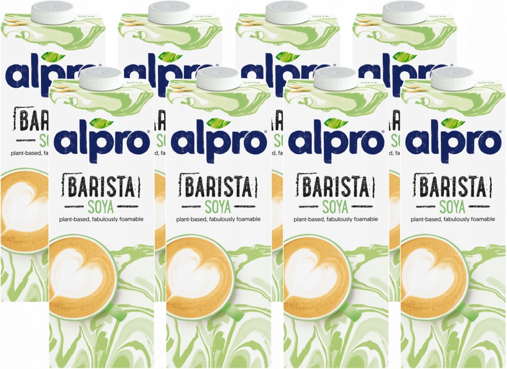 Alpro Napój Roślinny Sojowy Barista 1L x 8 szt