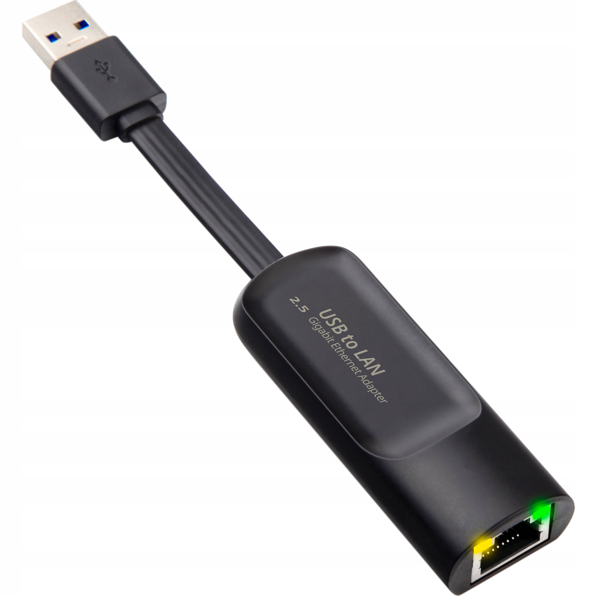Karta sieciowa typu SLIM adapter RJ-45 2500 Mb/s 2.5G LAN GIGABIT USB-A 3.2